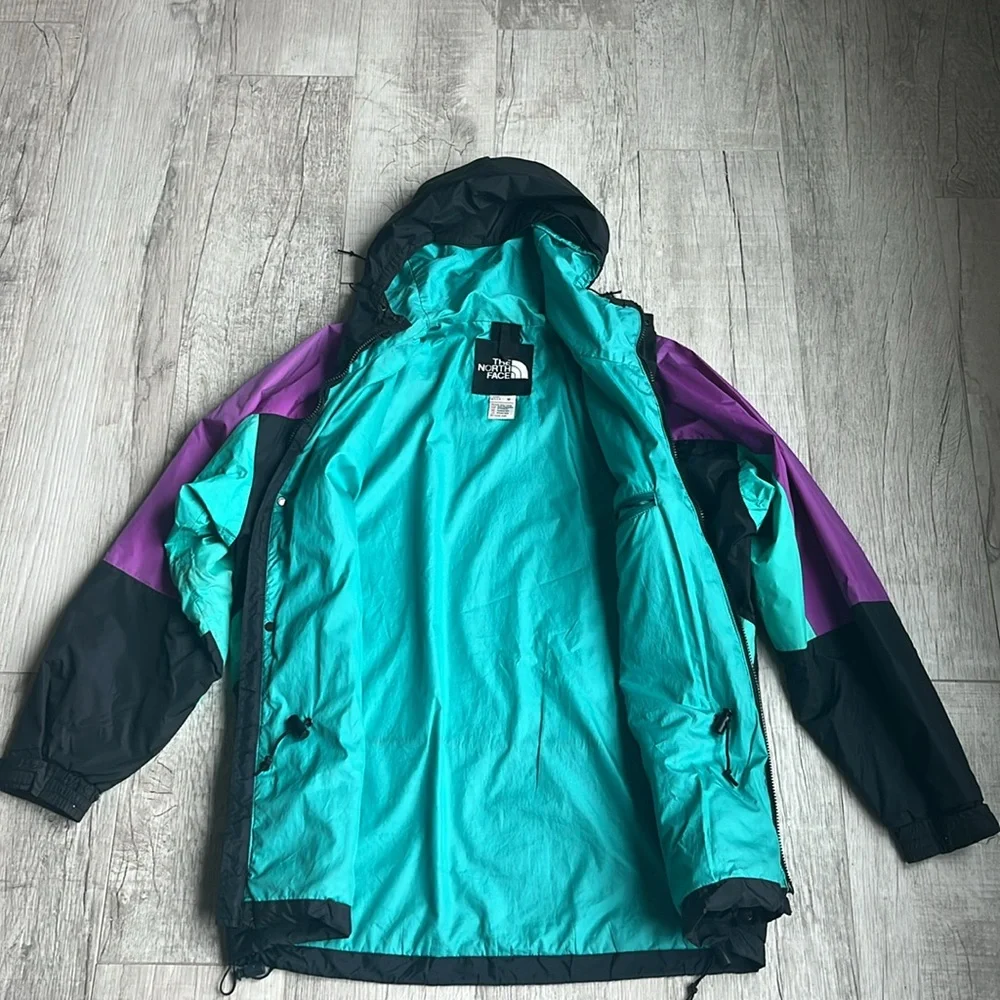 Vintage The North Face Gore-Tex‎ Colorblock Jacket USA Made Size Medium Hooded